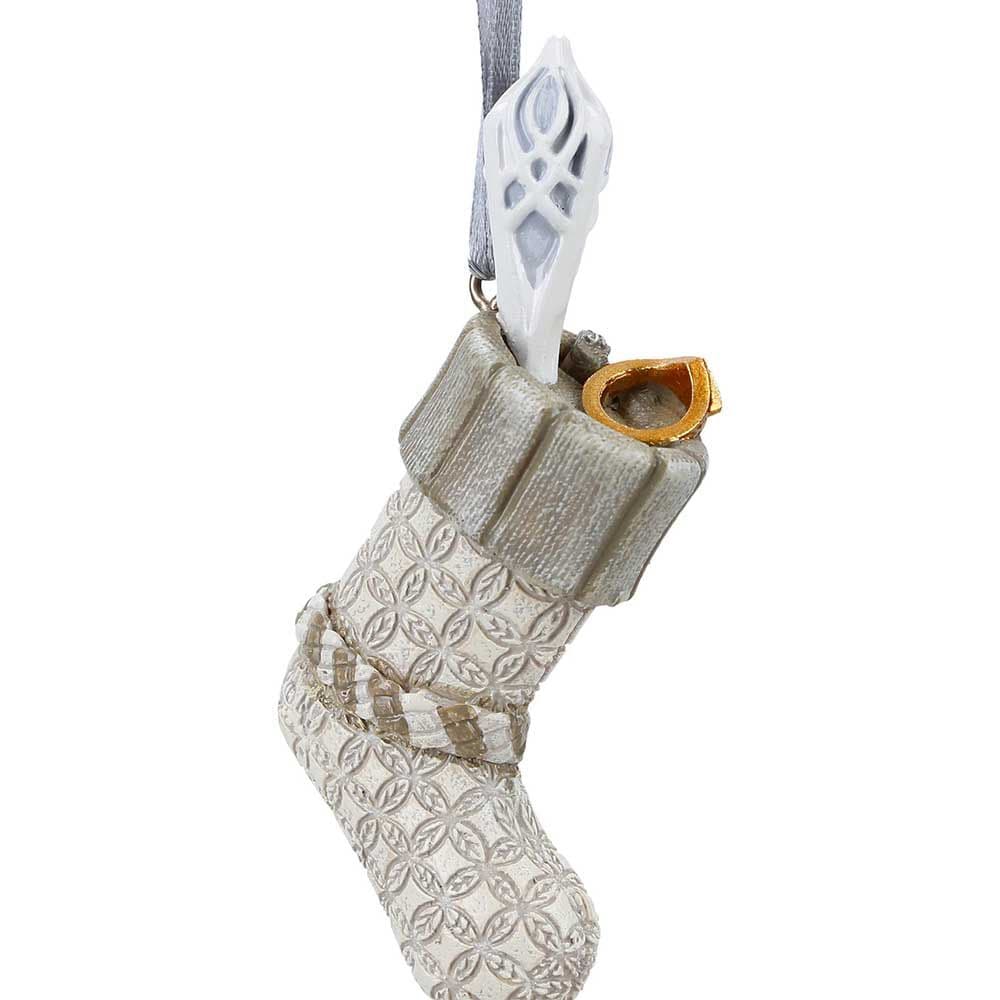 NEMESIS NOW LORD OF THE RINGS GANDALF THE WHITE STOCKING viseči okrasek 7.5CM 801269160302