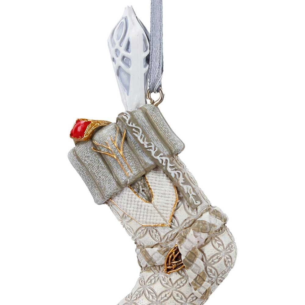 NEMESIS NOW LORD OF THE RINGS GANDALF THE WHITE STOCKING viseči okrasek 7.5CM 801269160302