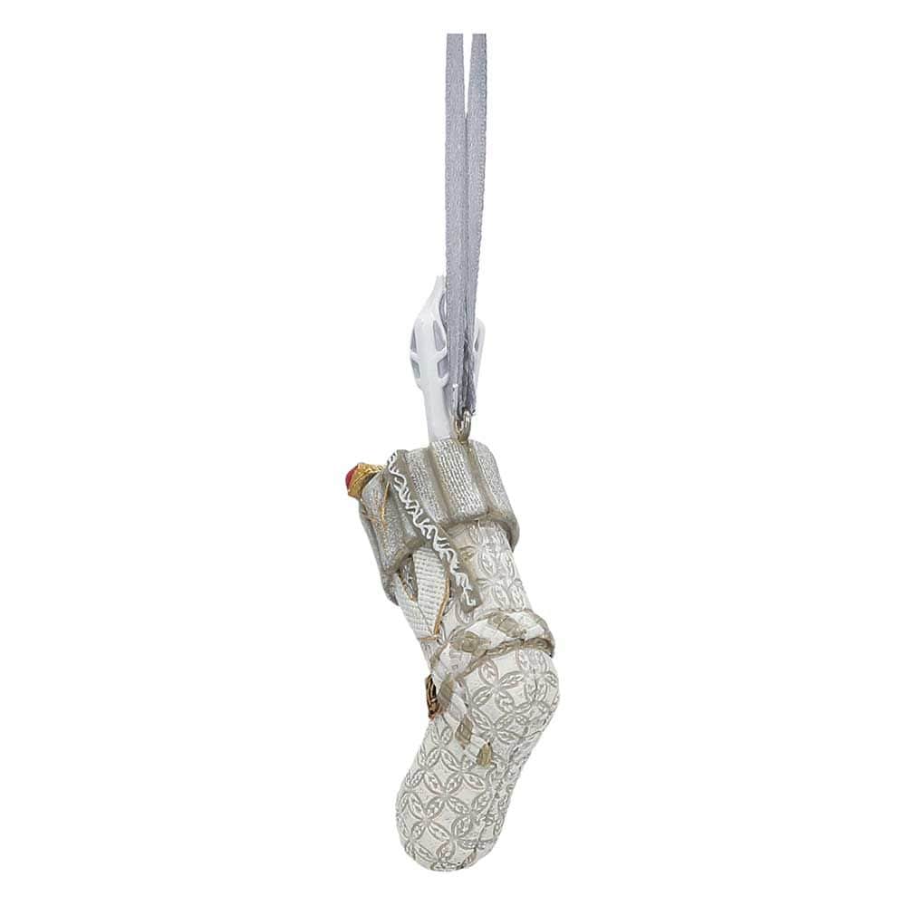 NEMESIS NOW LORD OF THE RINGS GANDALF THE WHITE STOCKING viseči okrasek 7.5CM 801269160302