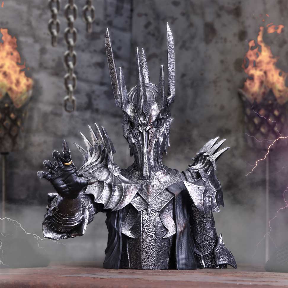 NEMESIS NOW LORD OF THE RINGS SAURON BUST figura 39CM 801269146948