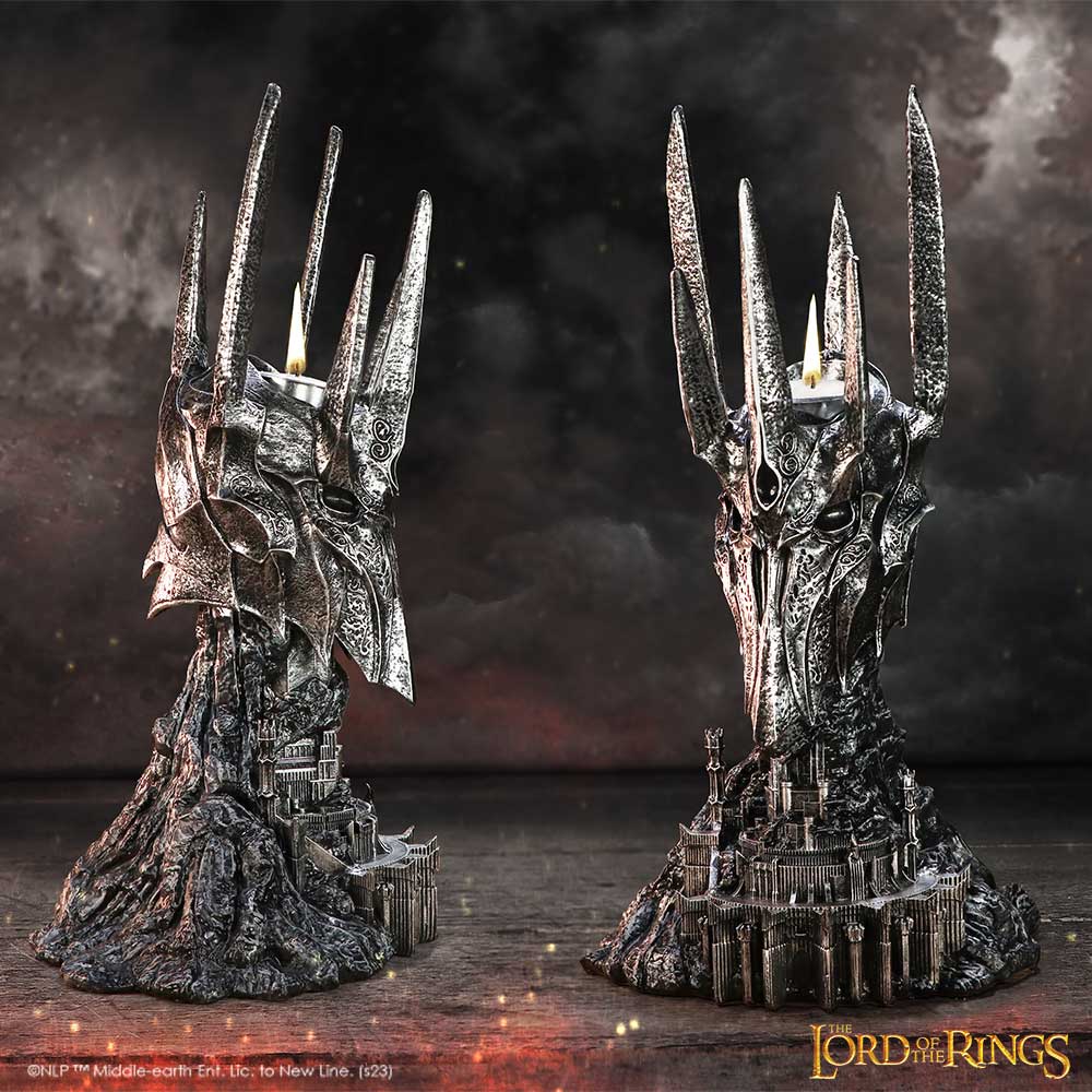 NEMESIS NOW LORD OF THE RINGS SAURON TEA LIGHT svečnik 33CM 801269152970