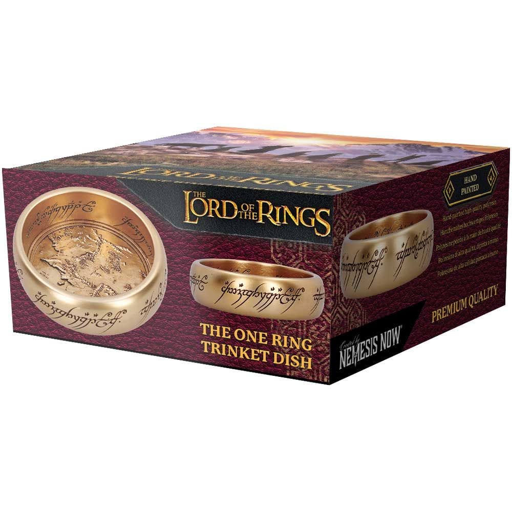 NEMESIS NOW LORD OF THE RINGS THE ONE RING TRINKET posoda 10.8CM 801269160500