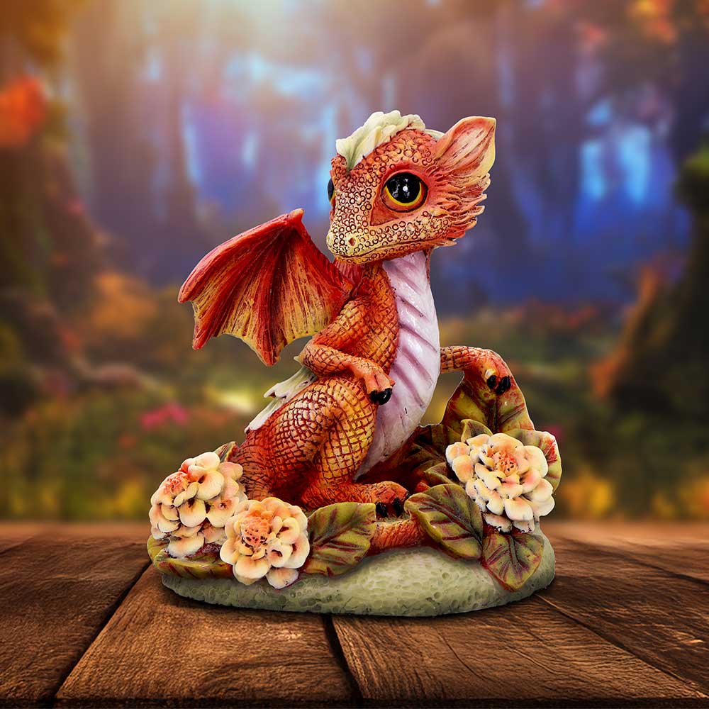 NEMESIS NOW MARIGOLD FLOWER DRAGON figura 11CM 801269157135