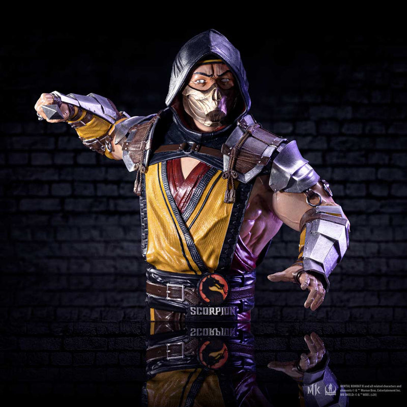 NEMESIS NOW MORTAL KOMBAT SCORPION BUST kipec 29,5CM 801269148614
