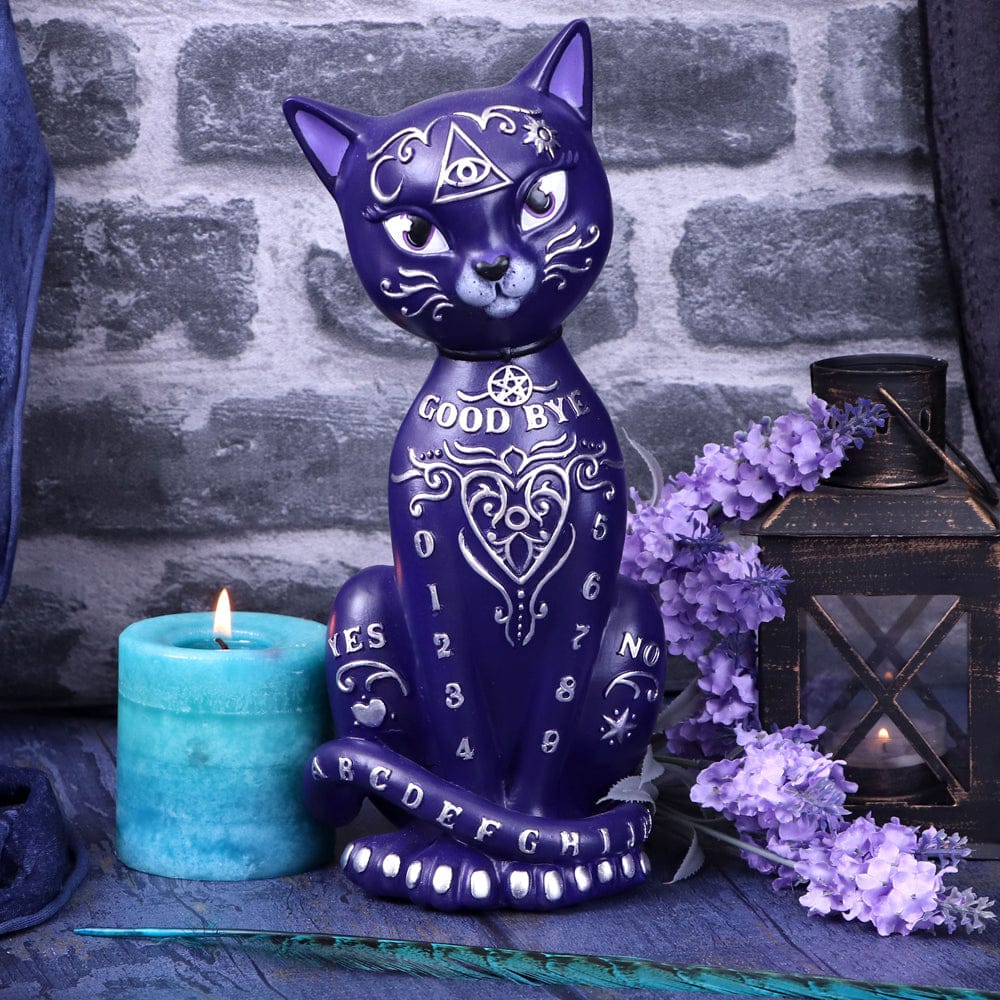 NEMESIS NOW MYSTIC KITTY PURPLE figura 26CM 801269139841