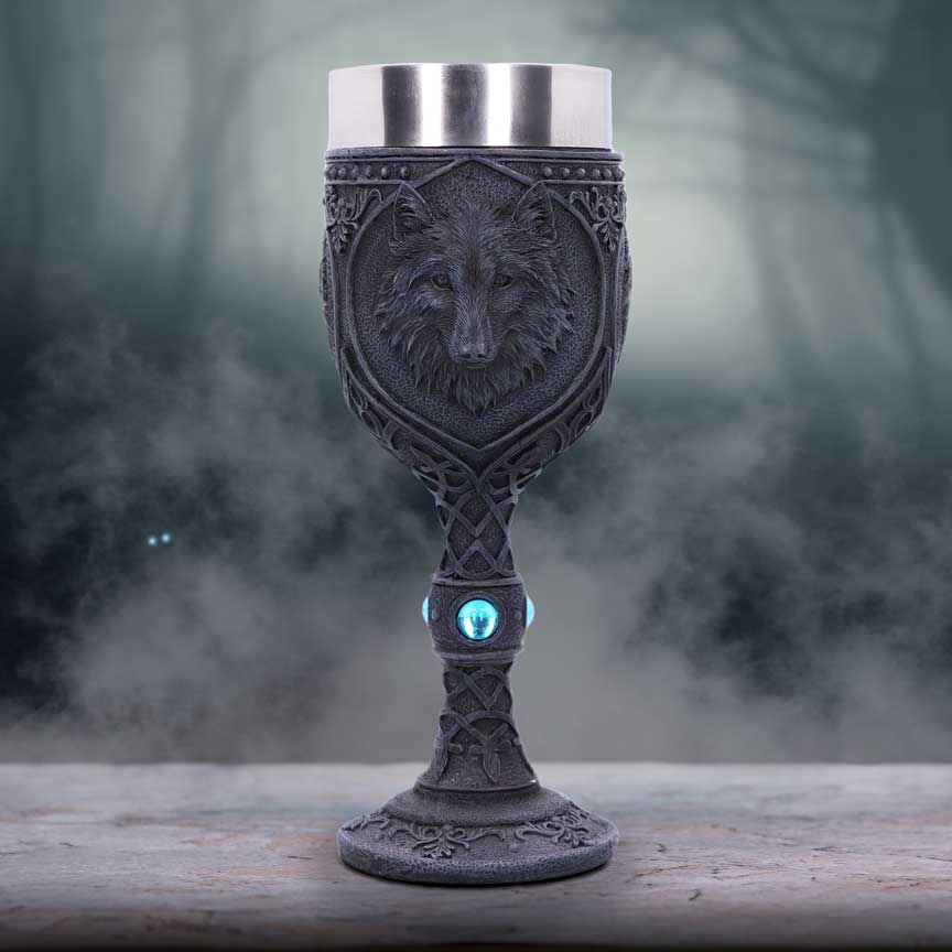 NEMESIS NOW NIGHT WOLF kelih 19.5CM 801269112585