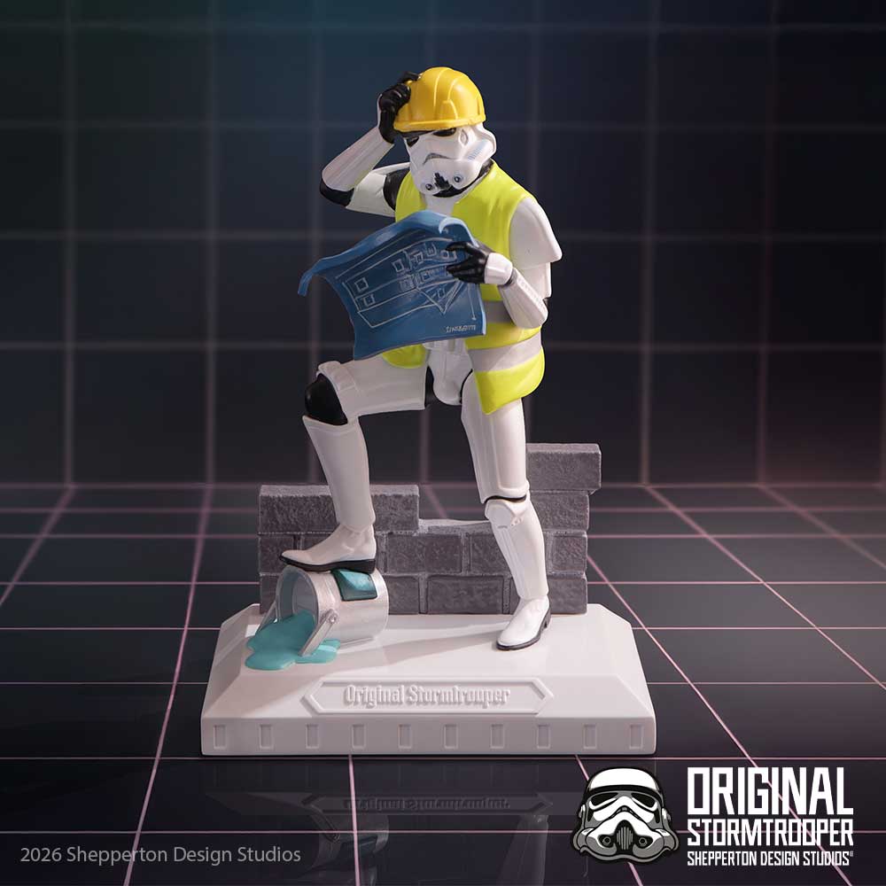 NEMESIS NOW - ORIGINAL STORMTROOPER - HIT A BRICK WALL 17.5CM 801269164355