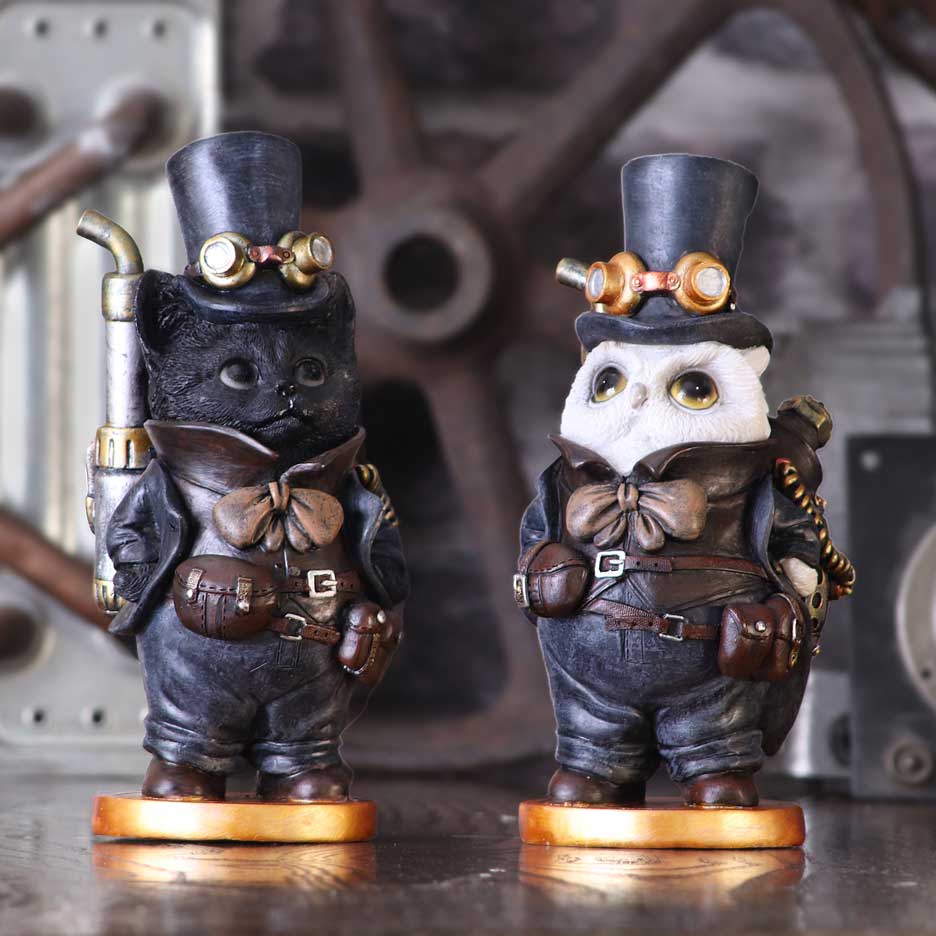 NEMESIS NOW STEAMSMITH'S CAT 19,5CM figura 801269145767