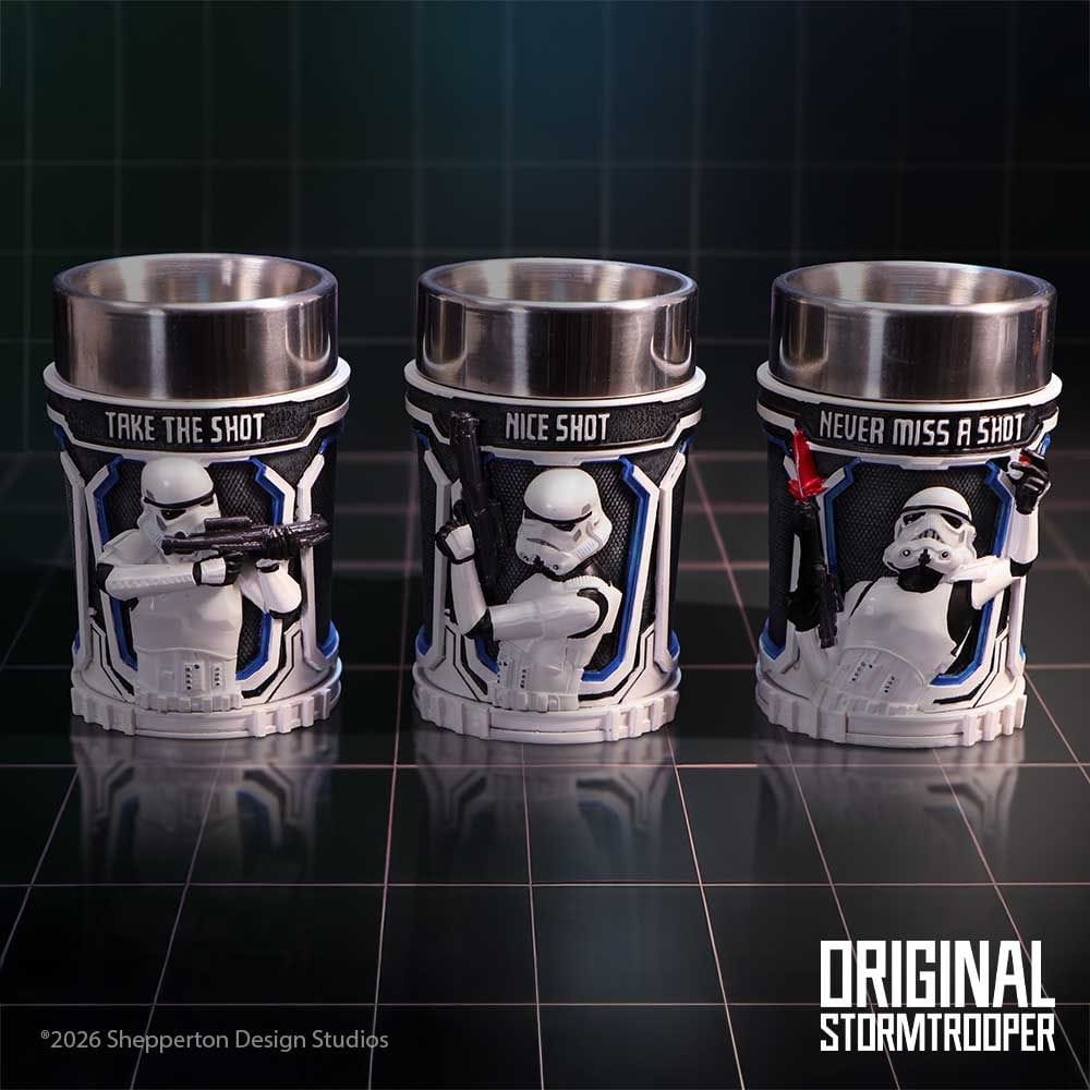 NEMESIS NOW STORMTROOPER SHOT GLASS set kozarcev 8.7CM 801269160524