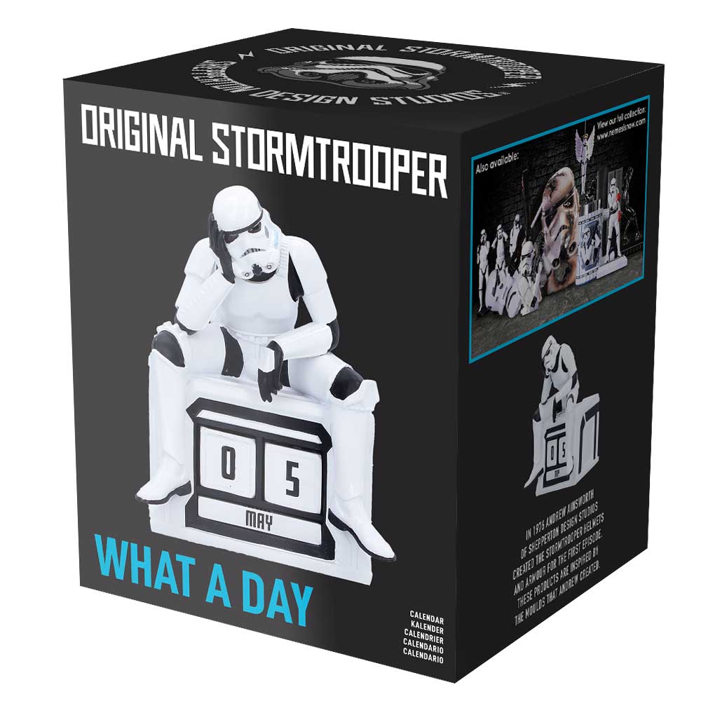 NEMESIS NOW STORMTROOPER WHAT A DAY PERPETUAL koledar 14CM 801269160517