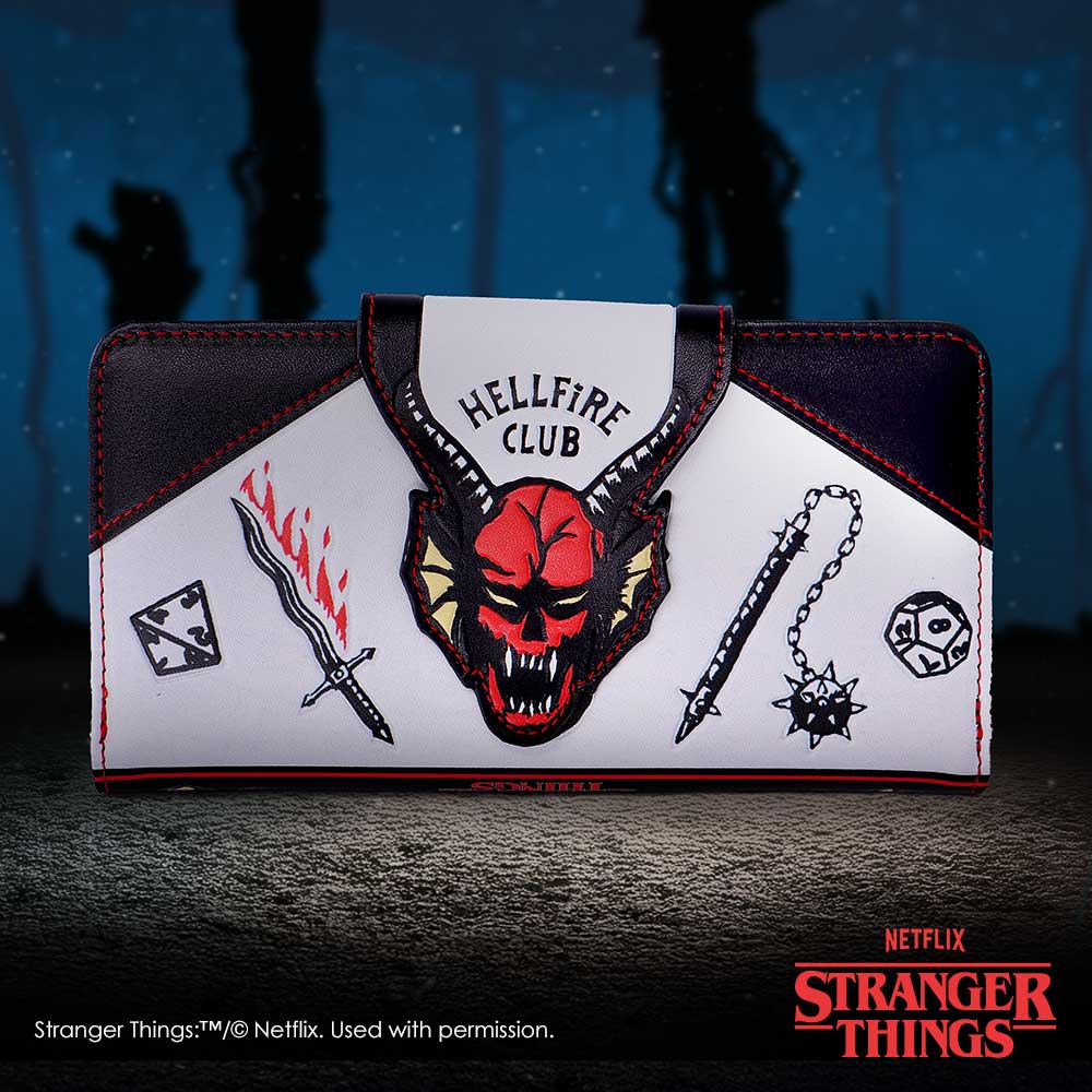 NEMESIS NOW STRANGER THINGS HELLFIRE CLUB EMBOSSED denarnica 18.5CM 801269159030
