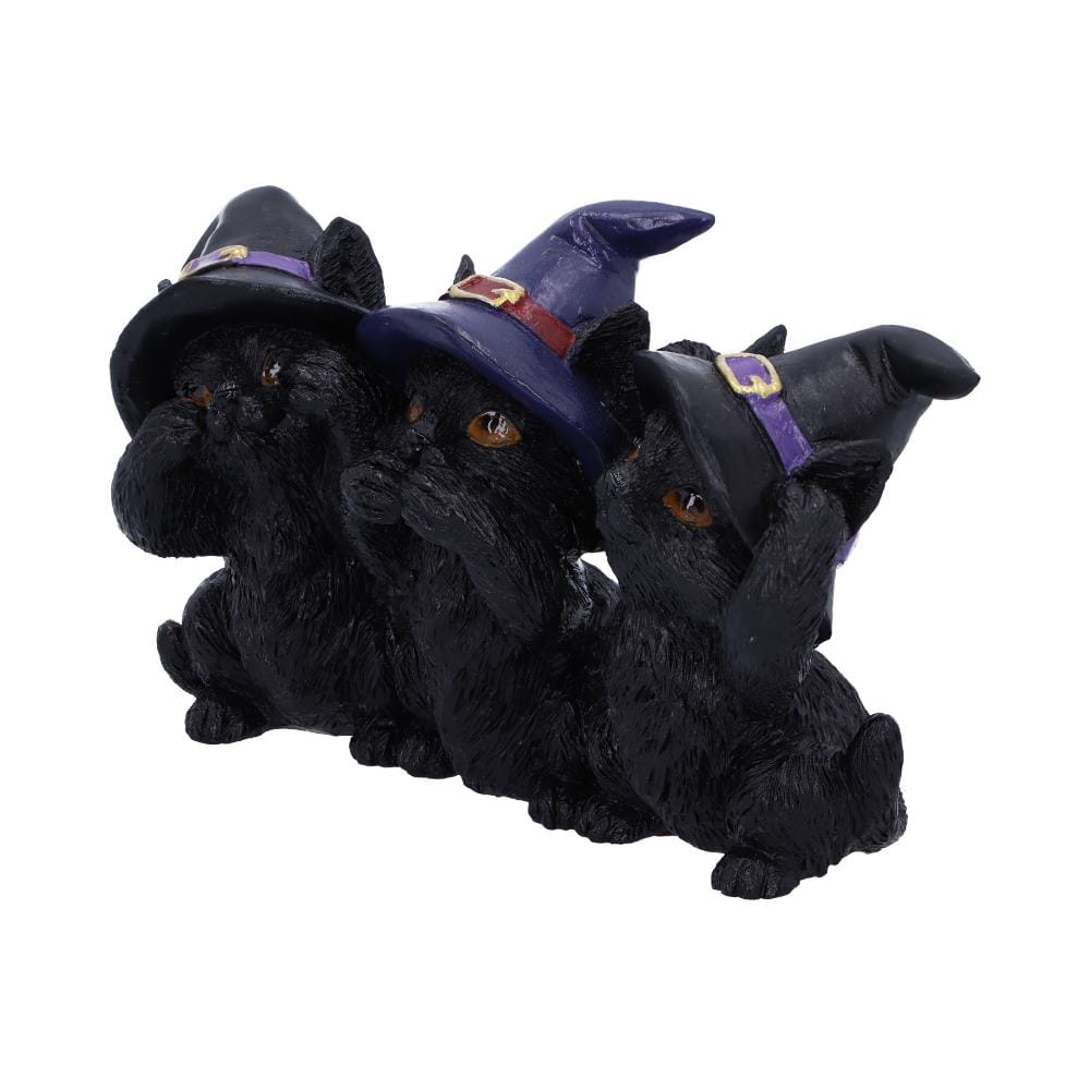 NEMESIS NOW THREE WISE BLACK CATS 11,5CM figura 801269142391