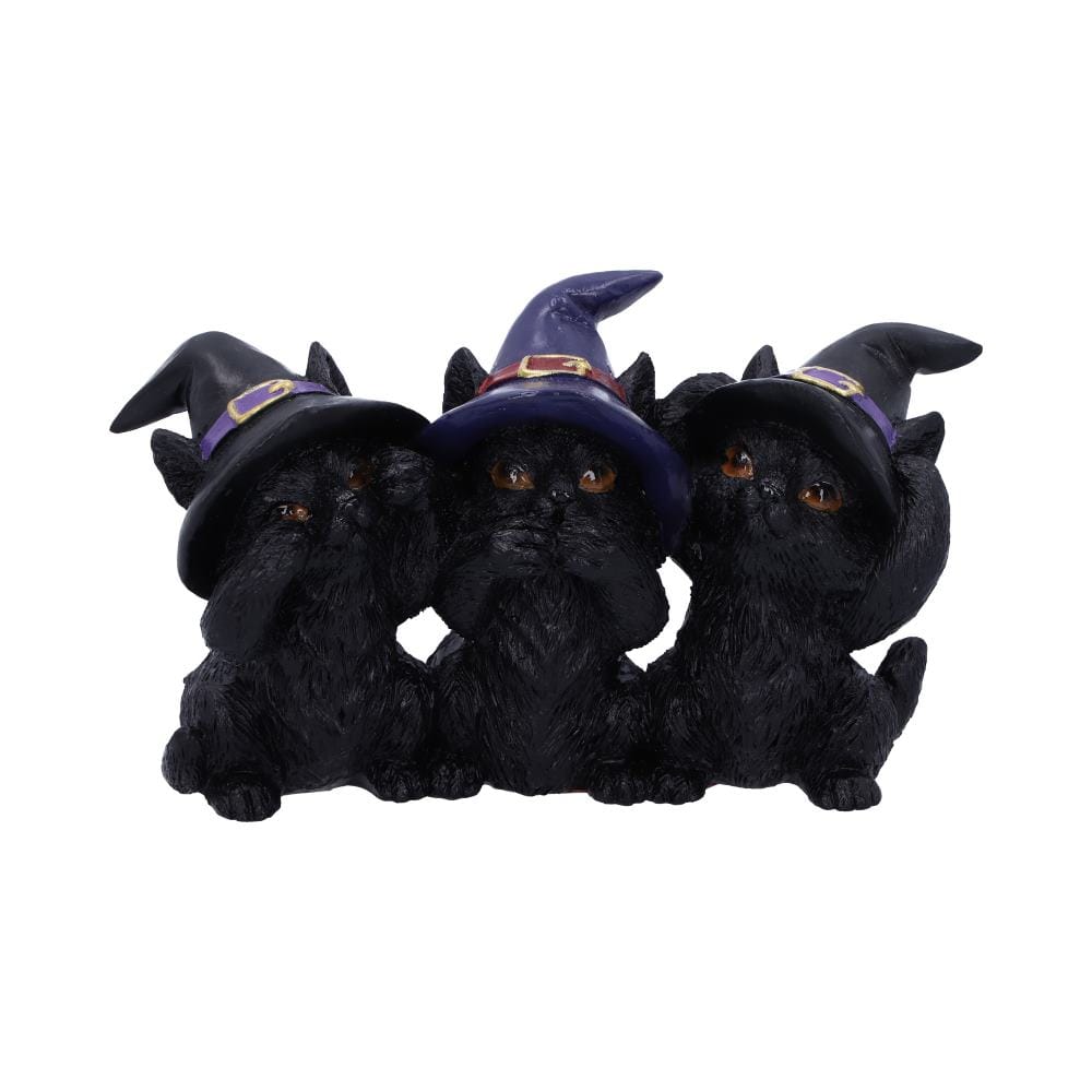 NEMESIS NOW THREE WISE BLACK CATS 11,5CM figura 801269142391