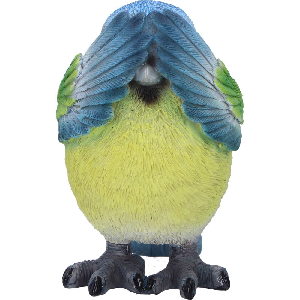 NEMESIS NOW THREE WISE BLUE TITS figure 8CM 801269156251