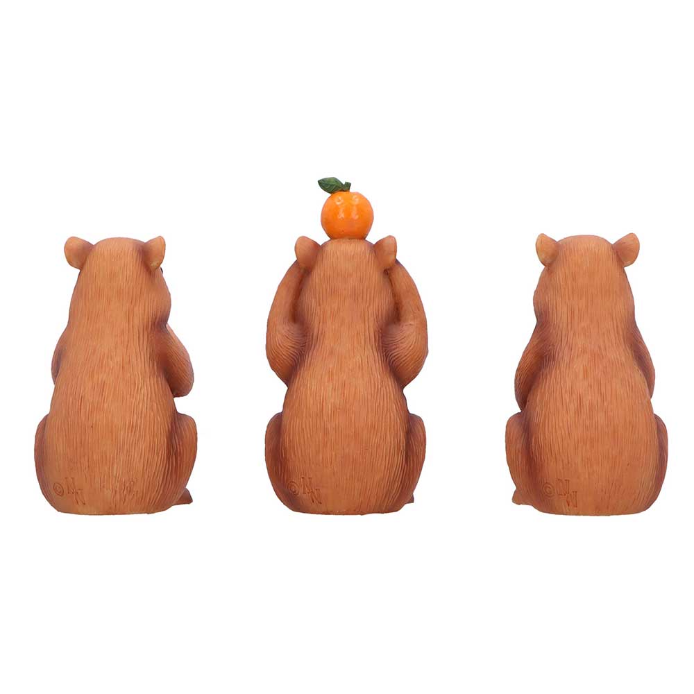 NEMESIS NOW THREE WISE CAPYBARAS figure 10.5CM 801269161354