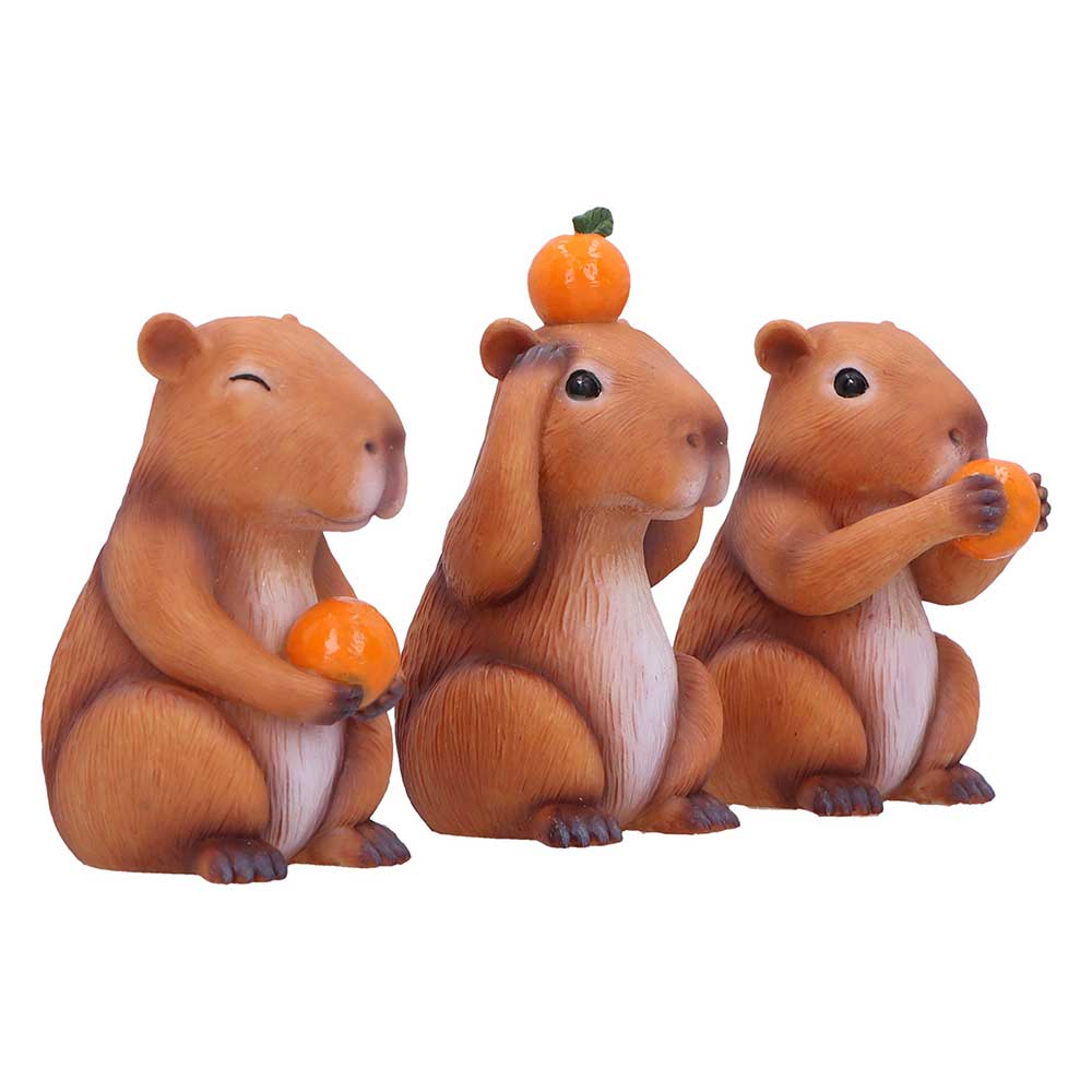NEMESIS NOW THREE WISE CAPYBARAS figure 10.5CM 801269161354