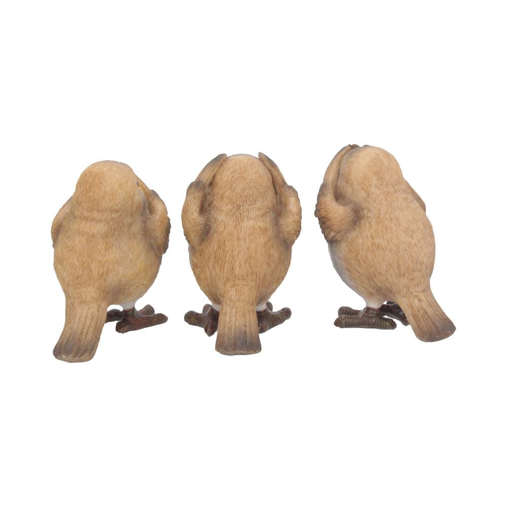 NEMESIS NOW THREE WISE ROBINS figure 8CM 801269132477