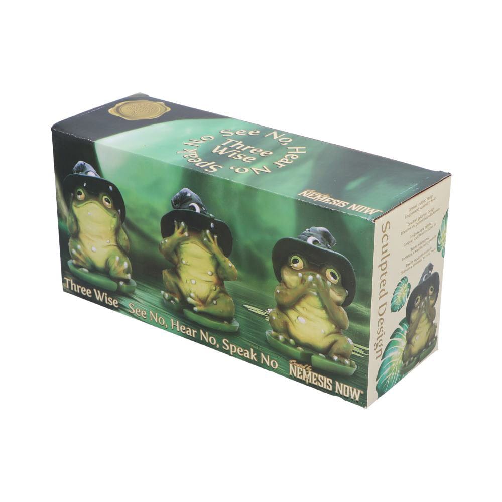 NEMESIS NOW THREE WISE TOADS figure 10.3CM 801269155384