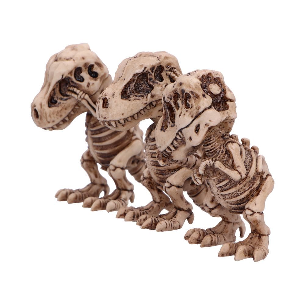 NEMESIS NOW THREE WISE TYRANNOSAURUS REX SKELETONS figure 9.3CM 801269156497