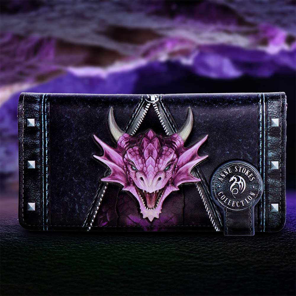 NEMESIS NOW UNZIPPED DRAGON EMBOSSED torbica 18.5CM 801269160814