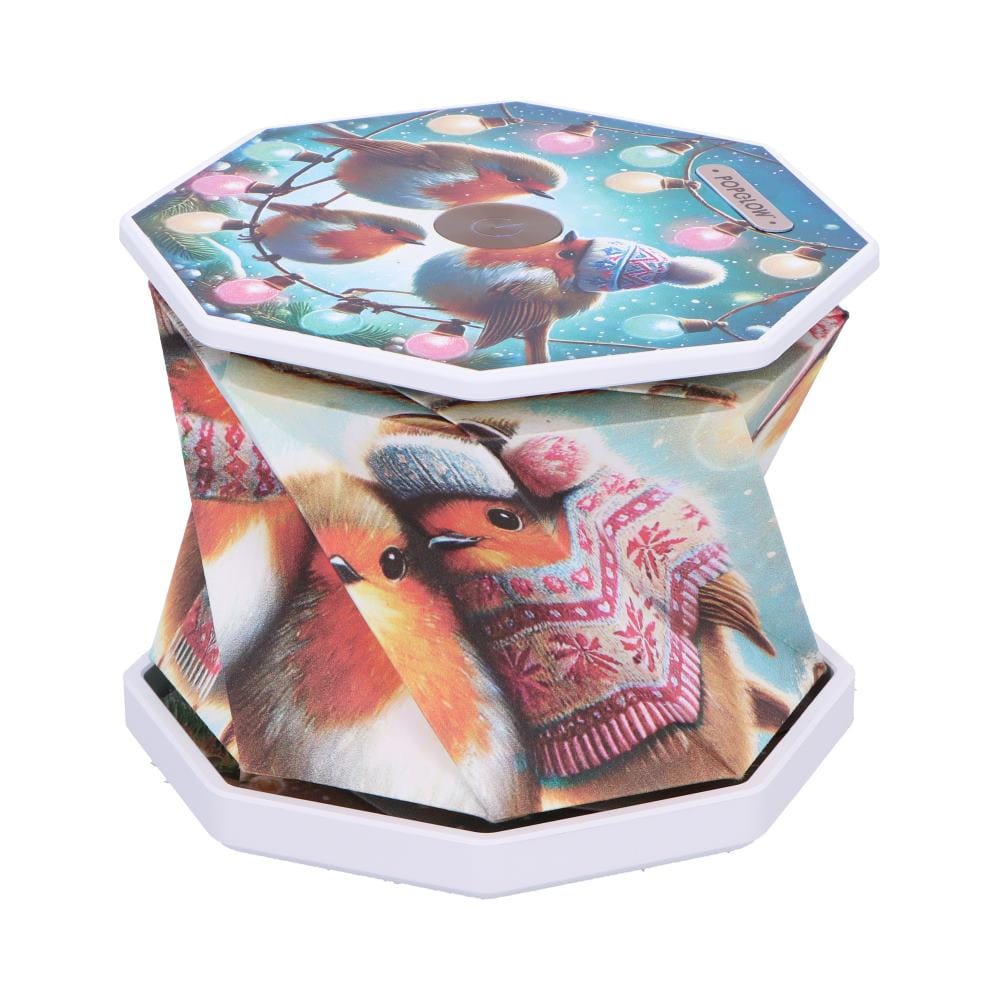NEMESIS NOW WINTER ROBINS zložljiva svetilka 21CM 801269160388