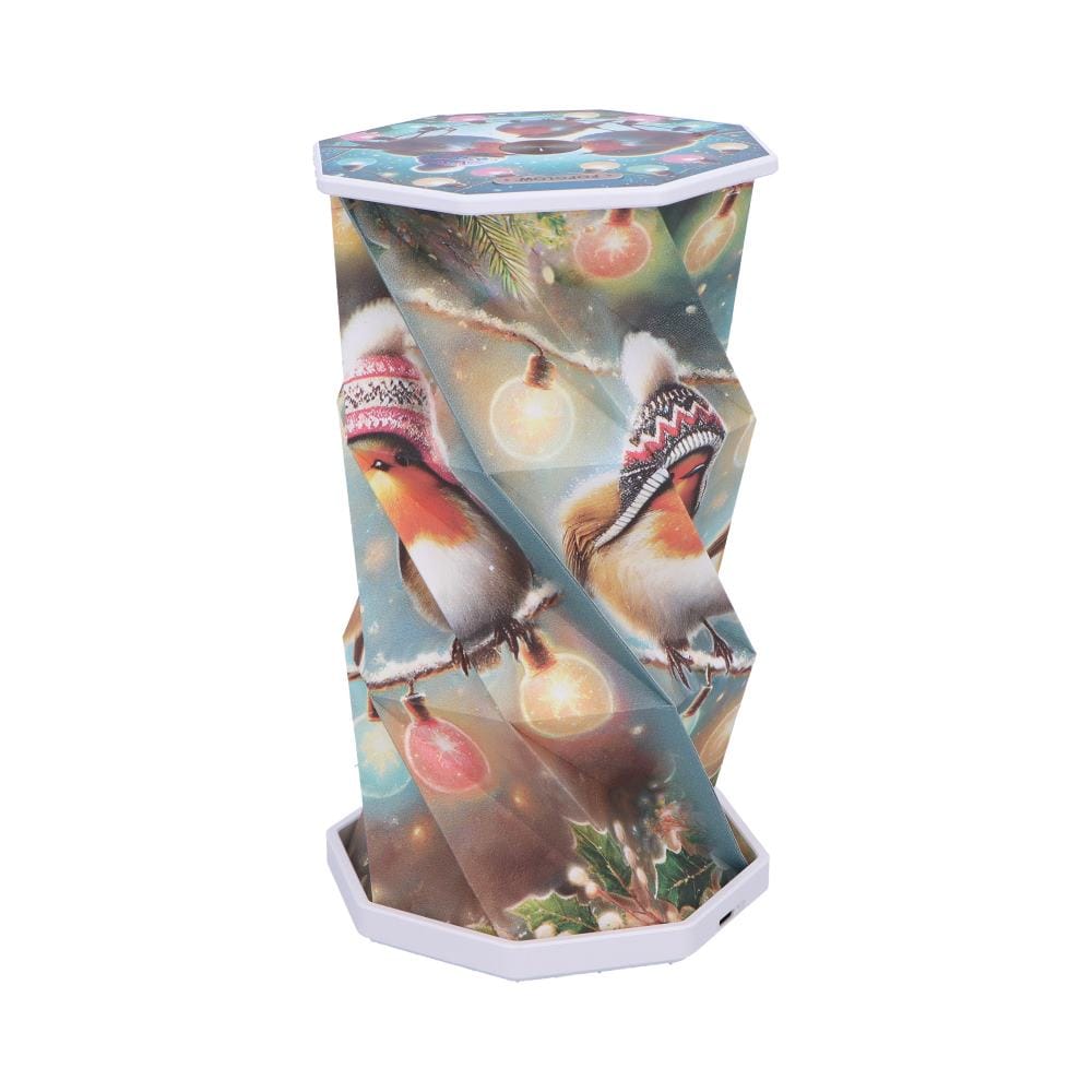 NEMESIS NOW WINTER ROBINS zložljiva svetilka 21CM 801269160388