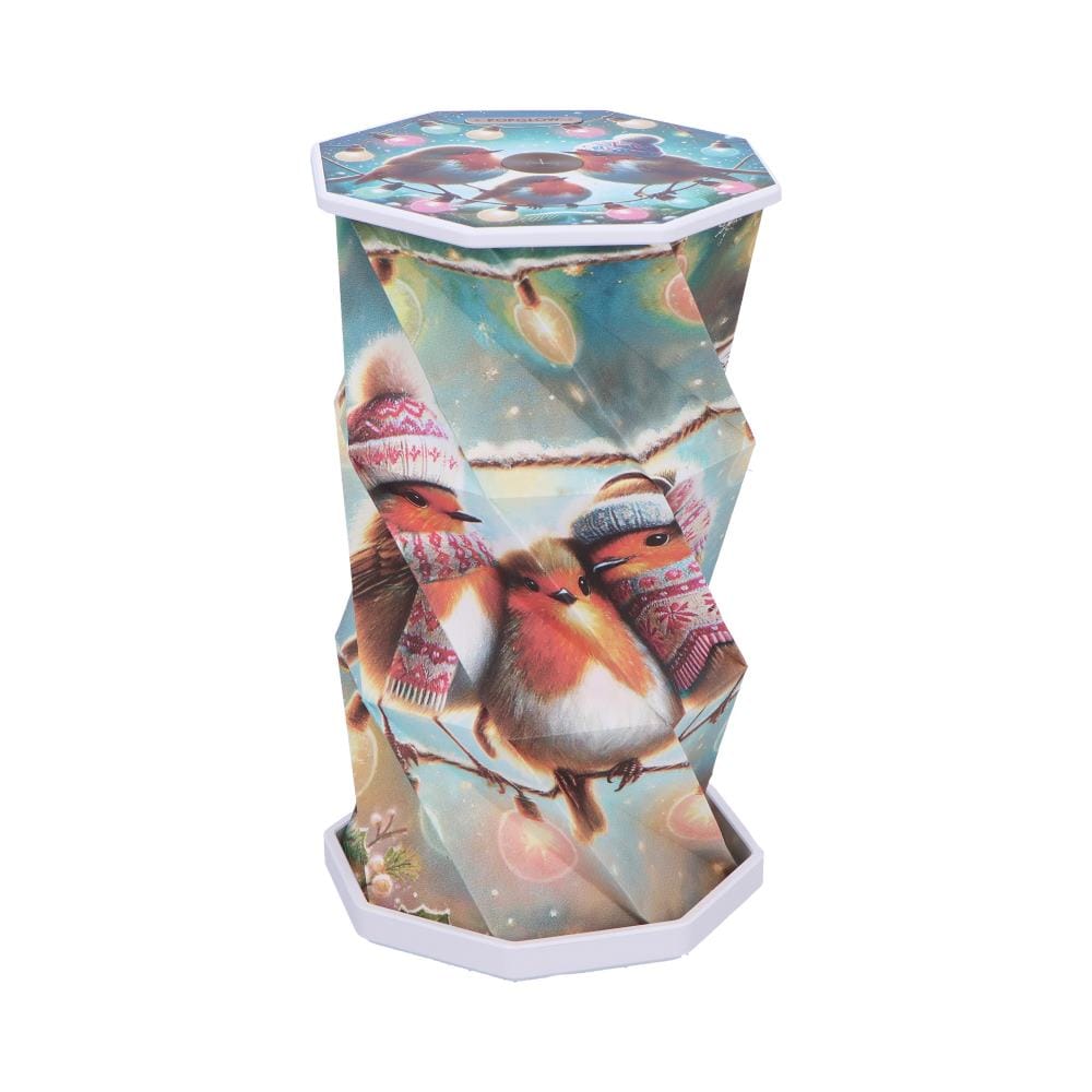 NEMESIS NOW WINTER ROBINS zložljiva svetilka 21CM 801269160388