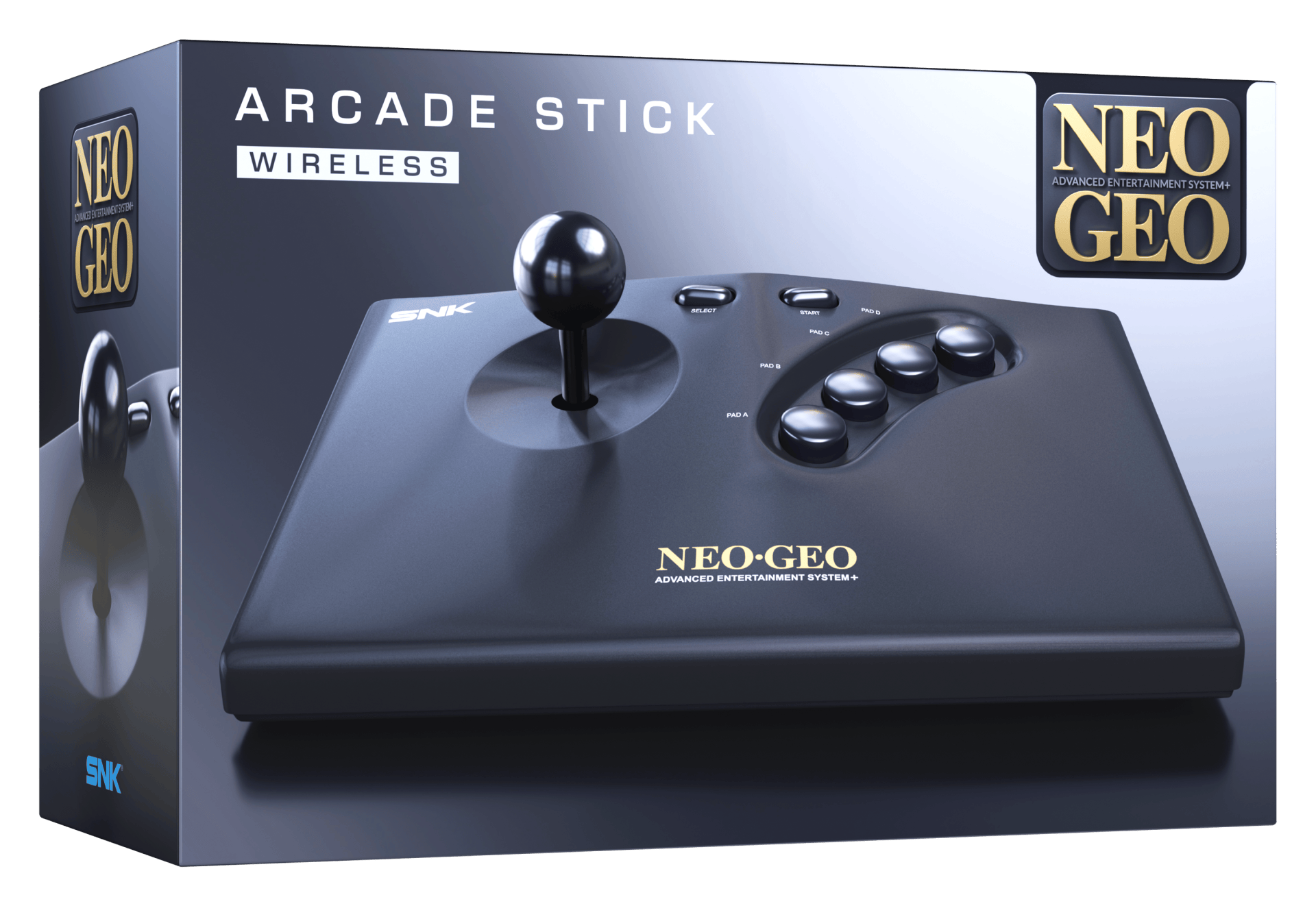 NEOGEO AES+ brezžična arkadna igralna palica črne barve 4020628550363
