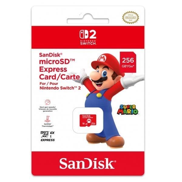 NINTENDO SWITCH 2 SANDISK MICRO SD EXPRESS 256GB 4523052030185
