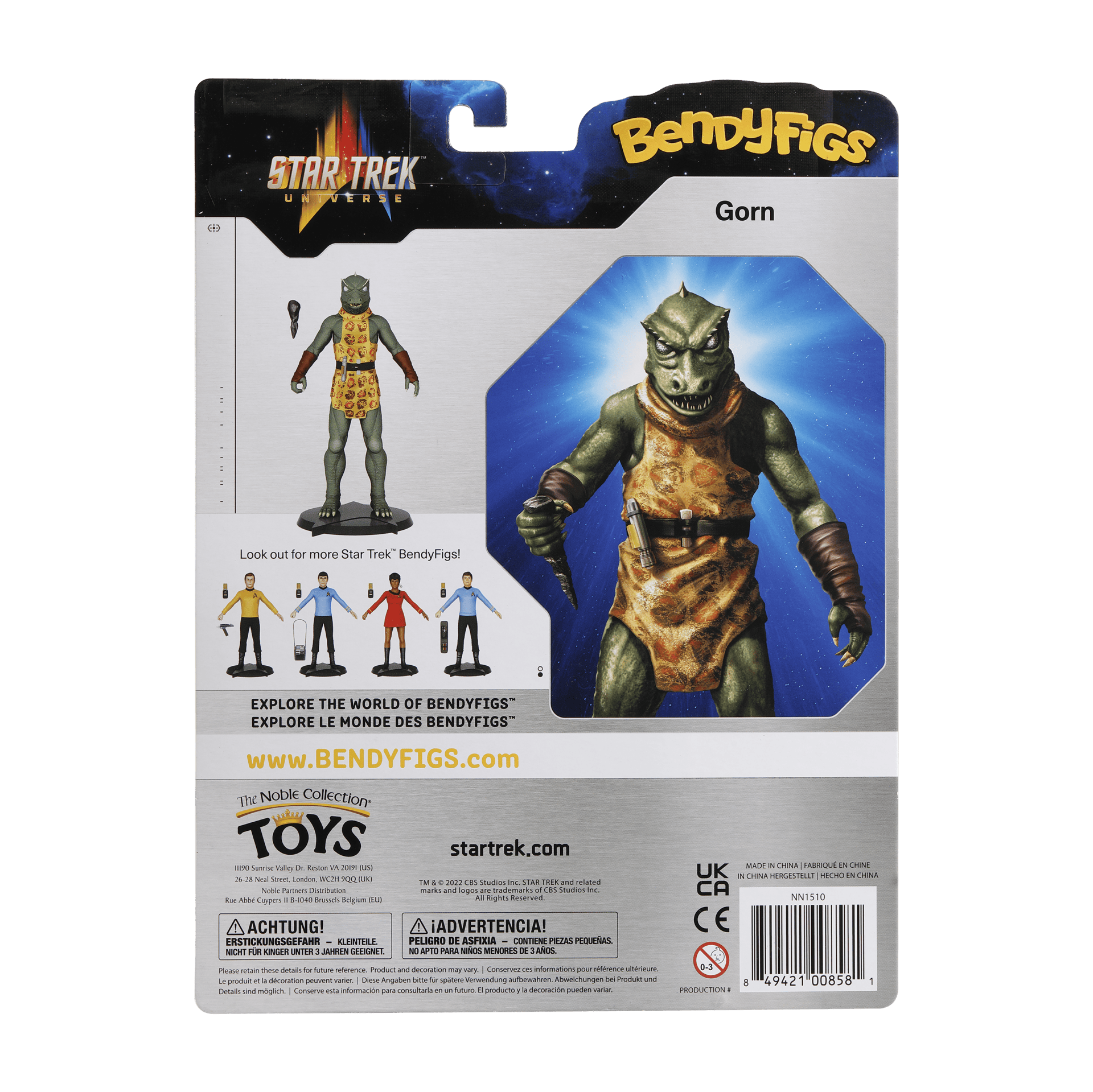 NOBLE COLLECTION - CBS - BENDYFIGS - GORN figura 849421008581