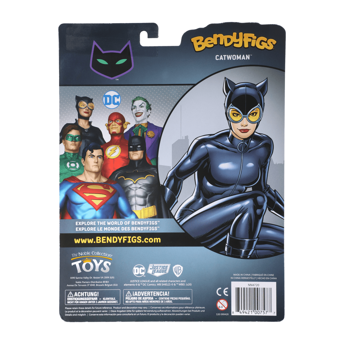 NOBLE COLLECTION DC - BATMAN C - CATWOMAN BENDYFIG (COMIC) 849421007577