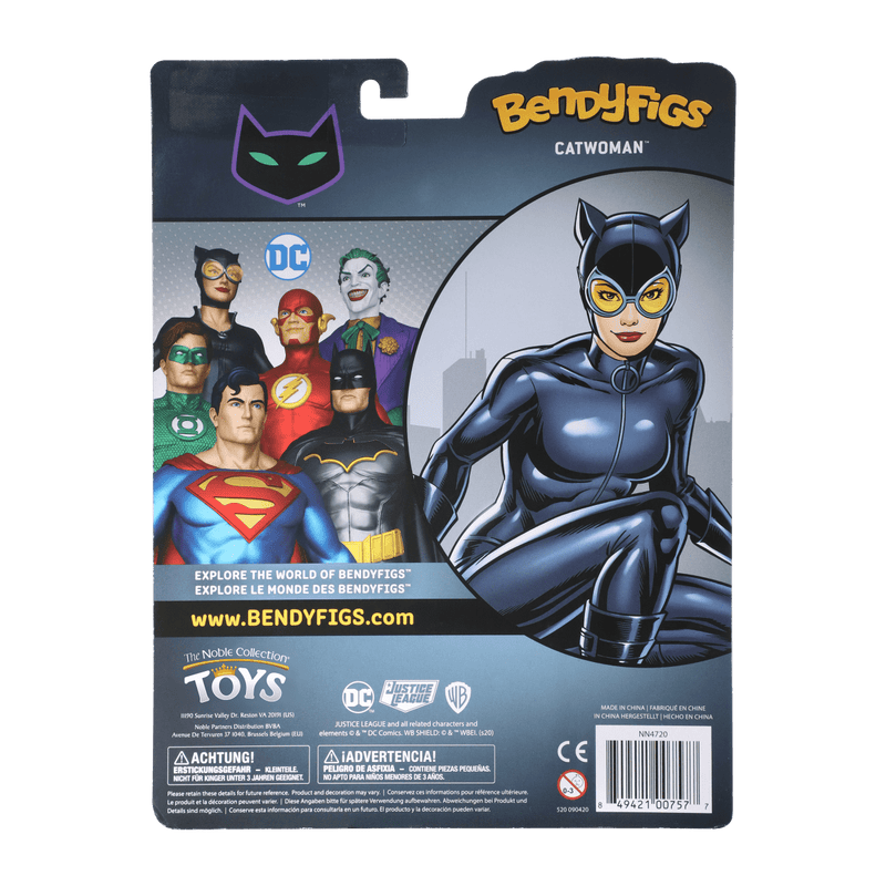 NOBLE COLLECTION DC - BATMAN C - CATWOMAN BENDYFIG (COMIC) 849421007577