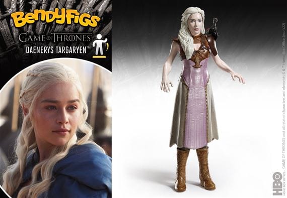 NOBLE COLLECTION - GAME OF THRONES - DAENERYS TARGARYEN BENDYFIG 849421007980