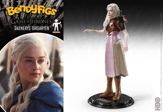 NOBLE COLLECTION - GAME OF THRONES - DAENERYS TARGARYEN BENDYFIG 849421007980