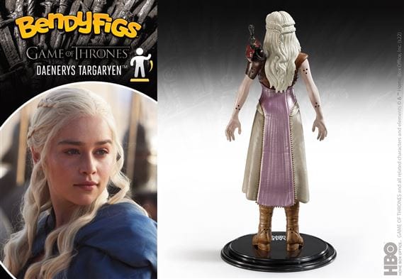 NOBLE COLLECTION - GAME OF THRONES - DAENERYS TARGARYEN BENDYFIG 849421007980