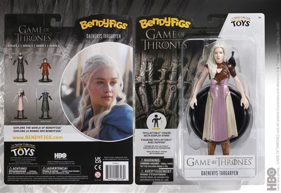 NOBLE COLLECTION - GAME OF THRONES - DAENERYS TARGARYEN BENDYFIG 849421007980