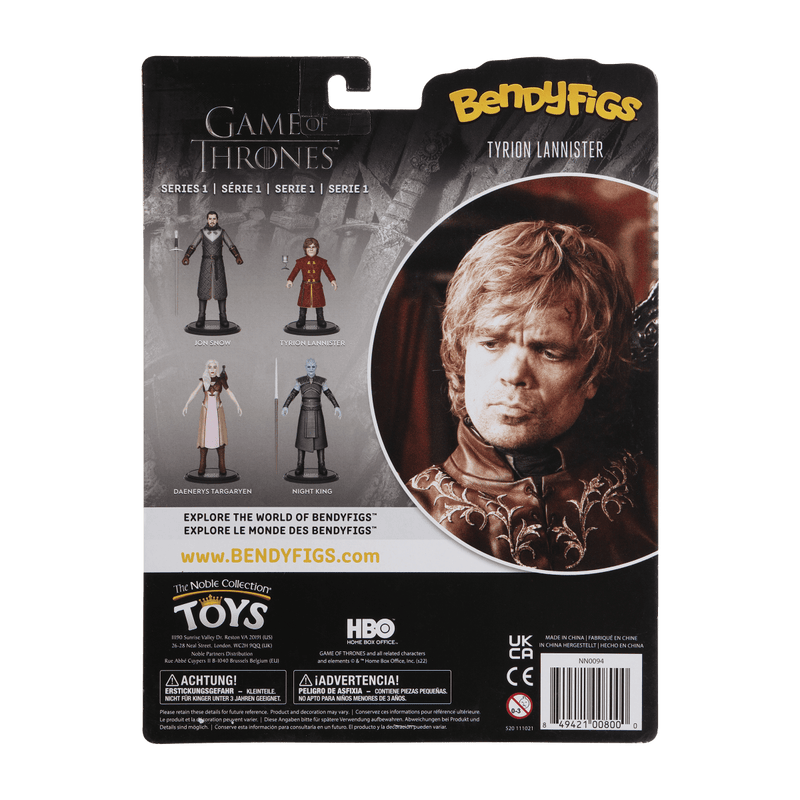 NOBLE COLLECTION - GAME OF THRONES - TYRION LANNISTER BENDYFIG 849421008000