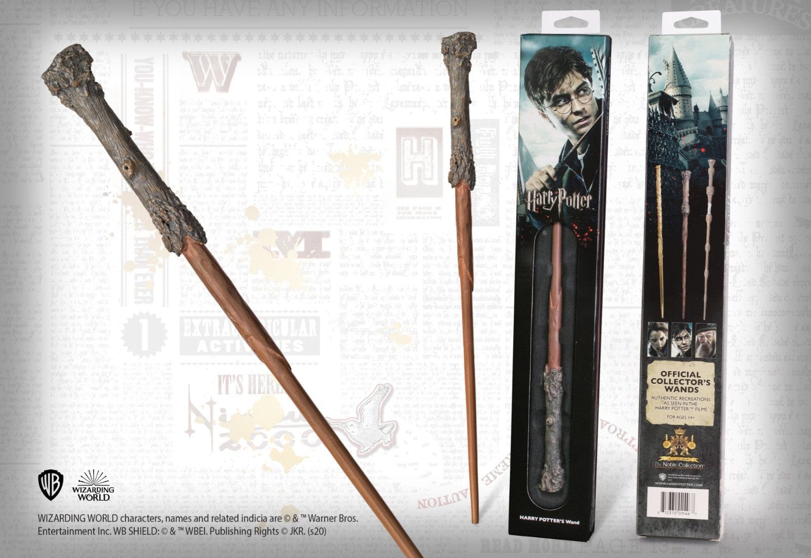 NOBLE COLLECTION Harry Potter Harry Potter's wand čarobna palica 812370010547