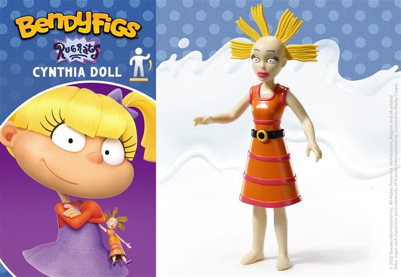 NOBLE COLLECTION - NICKELODEON - BENDYFIGS - CYNTHIA DOLL figura 849421008628