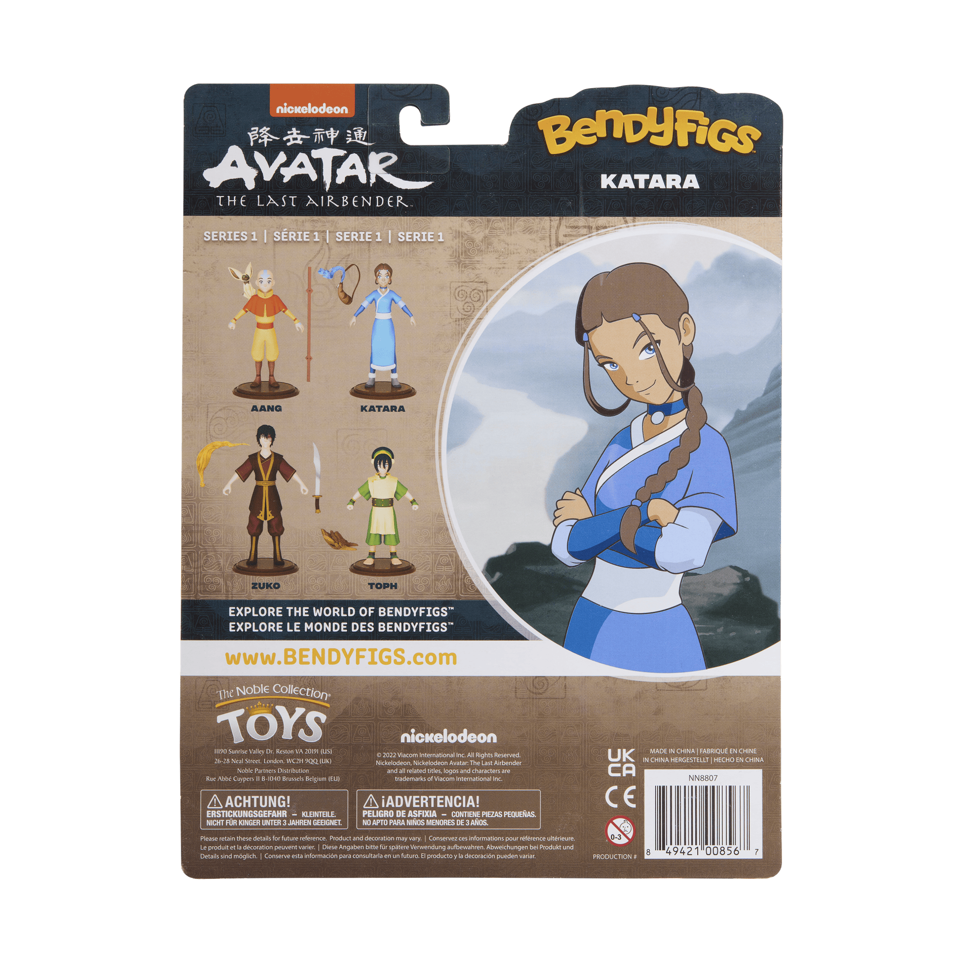NOBLE COLLECTION - NICKELODEON - BENDYFIGS - KATARA figura 849421008567