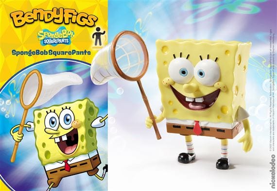 NOBLE COLLECTION - NICKELODEON - BENDYFIGS - SPONGEBOB SQUAREPANTS FIGURA 849421008826