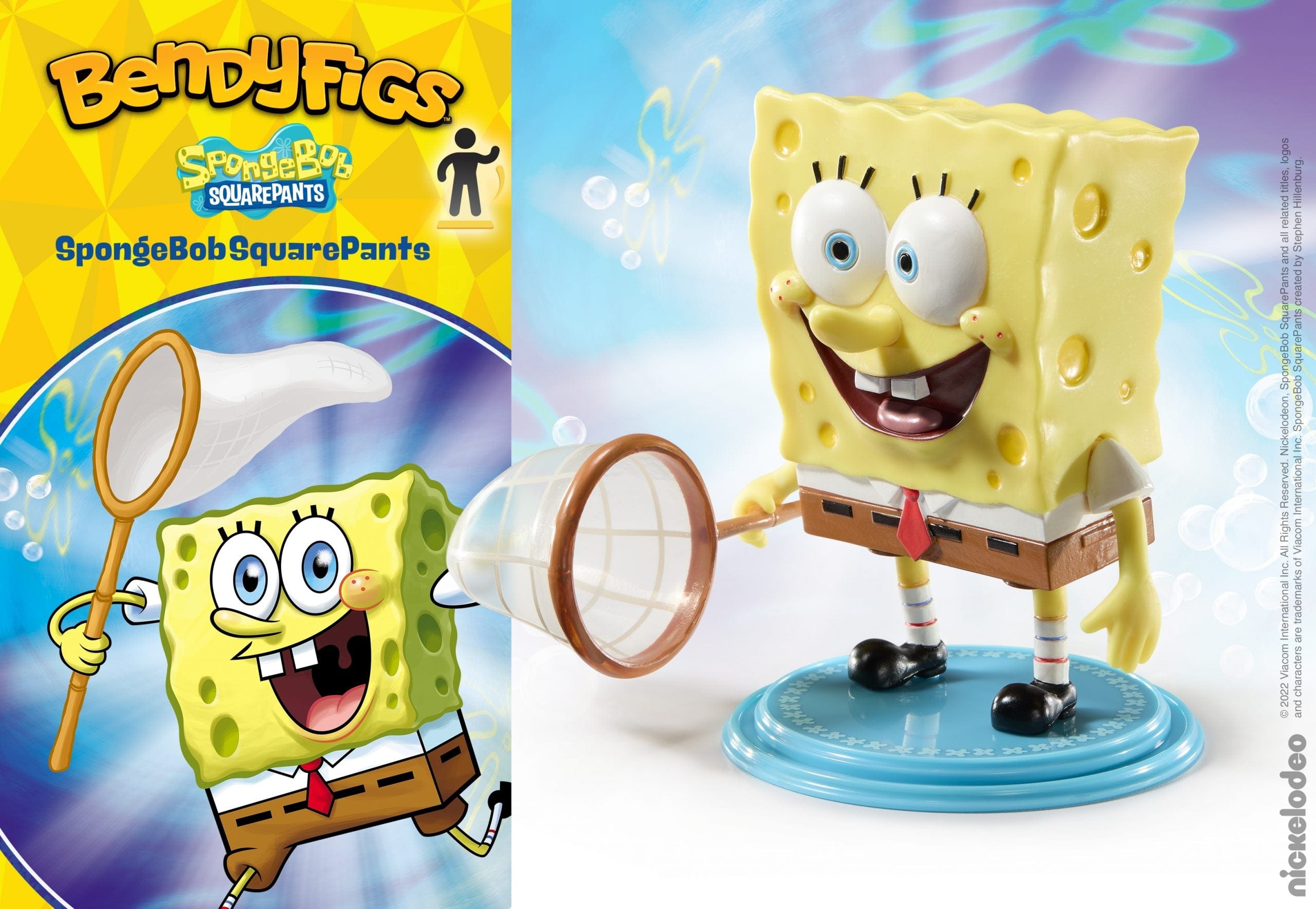 NOBLE COLLECTION - NICKELODEON - BENDYFIGS - SPONGEBOB SQUAREPANTS FIGURA 849421008826
