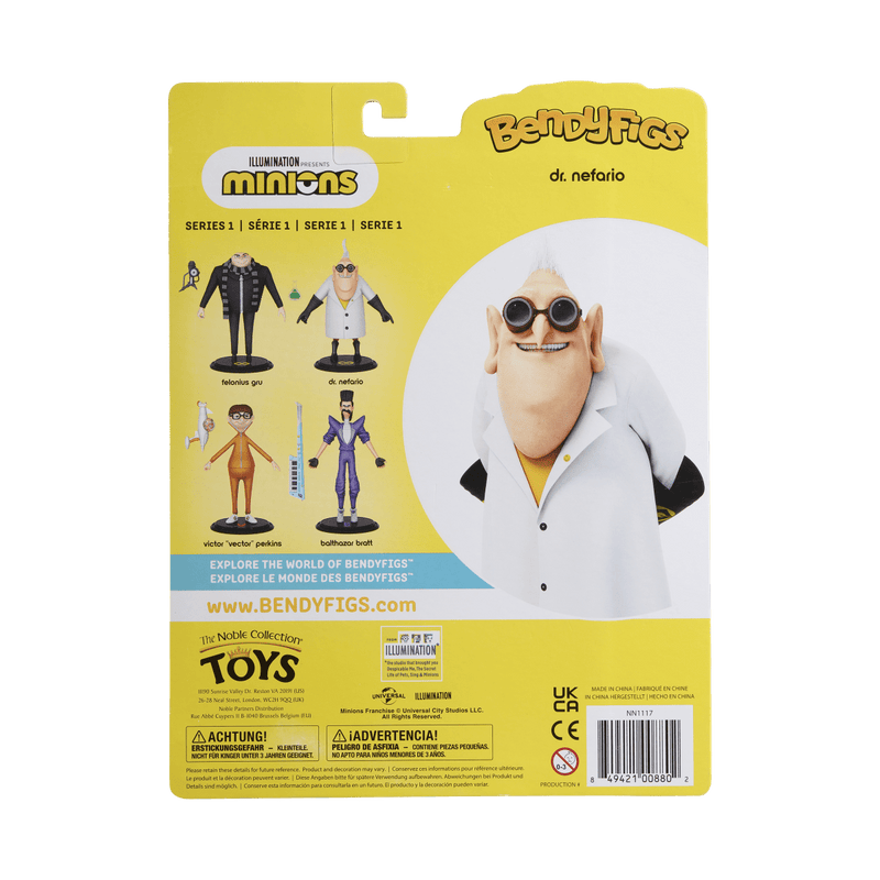 NOBLE COLLECTION - UNIVERSAL - MINIONS - DR. NEFARIO BENDYFIG 849421008802