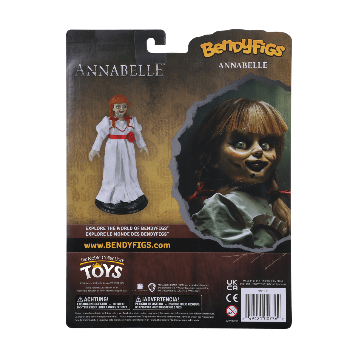 NOBLE COLLECTION WB - TC - ANNABELLE BENDYFIG - POŠKODOVANA EMBALAŽA 3200000004399