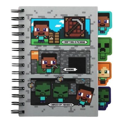 PALADONE MINECRAFT beležnica z zavihki 5056577760903