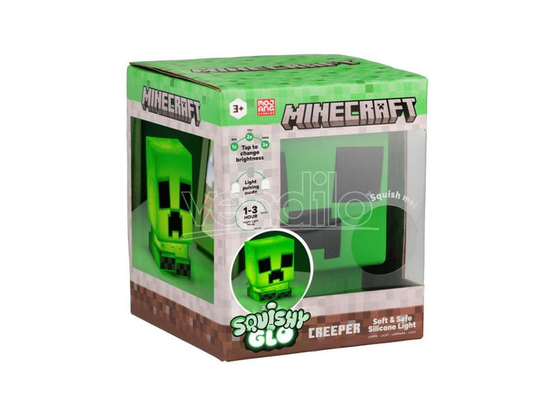 PALADONE Minecraft creeper squishyglo silikonska nočna lučka 5056577757651