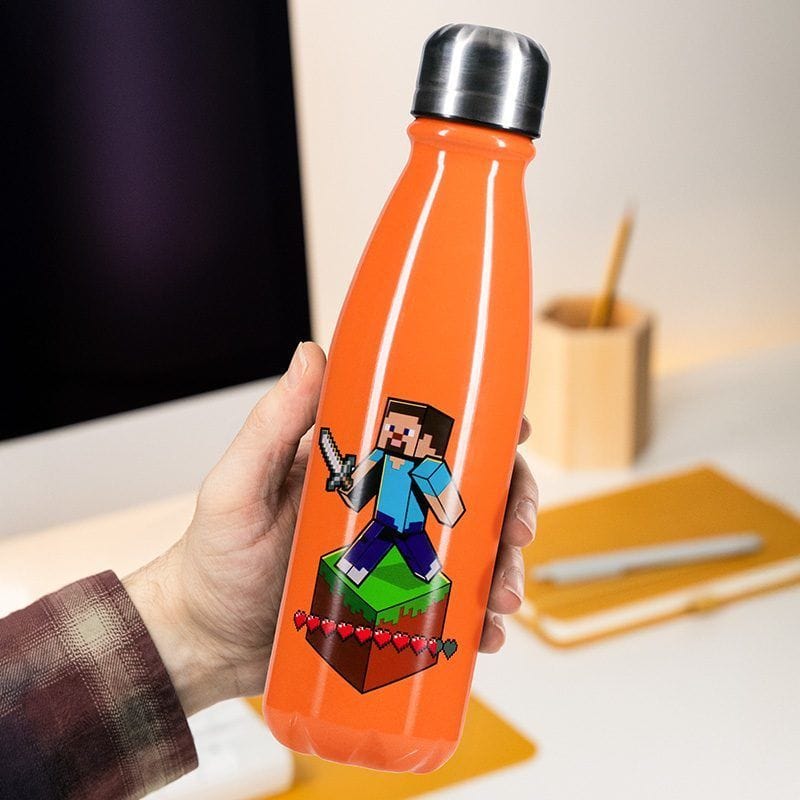 PALADONE MINECRAFT kovinski bidon 600ML V2 5056577718850