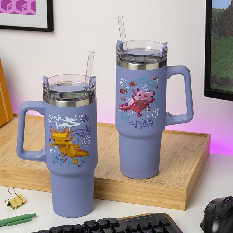 PALADONE MINECRAFT PURPLE 900ML MULTIWAY potovalna skodelica 5056577760699