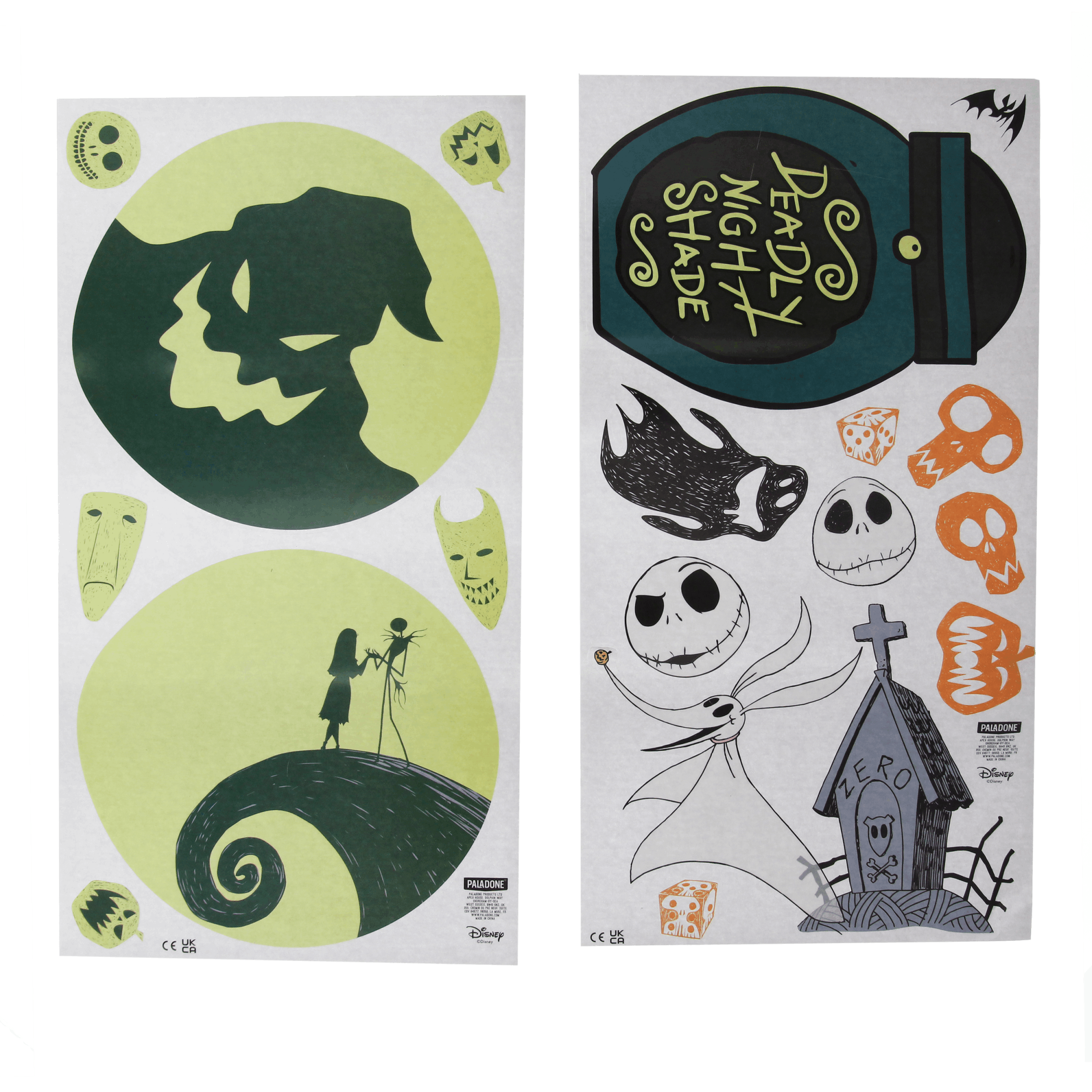 PALADONE NIGHTMARE BEFORE CHRISTMAS STENSKE NALEPKE 5056577709094