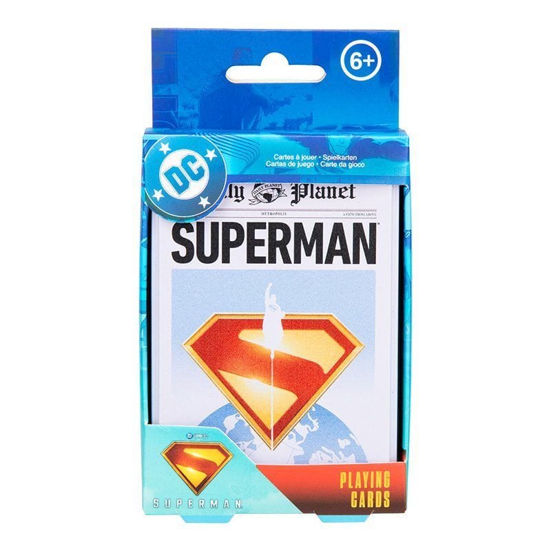 PALADONE SUPERMAN igralne karte v škatli 5056577757019